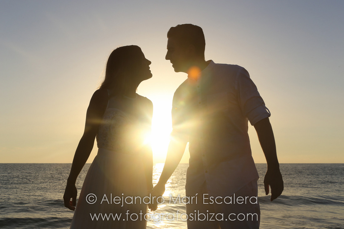 sunset shooting in ibiza