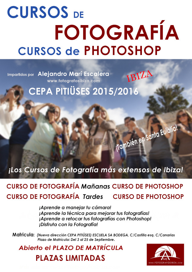 Información Cursos de Fotografía en ibiza