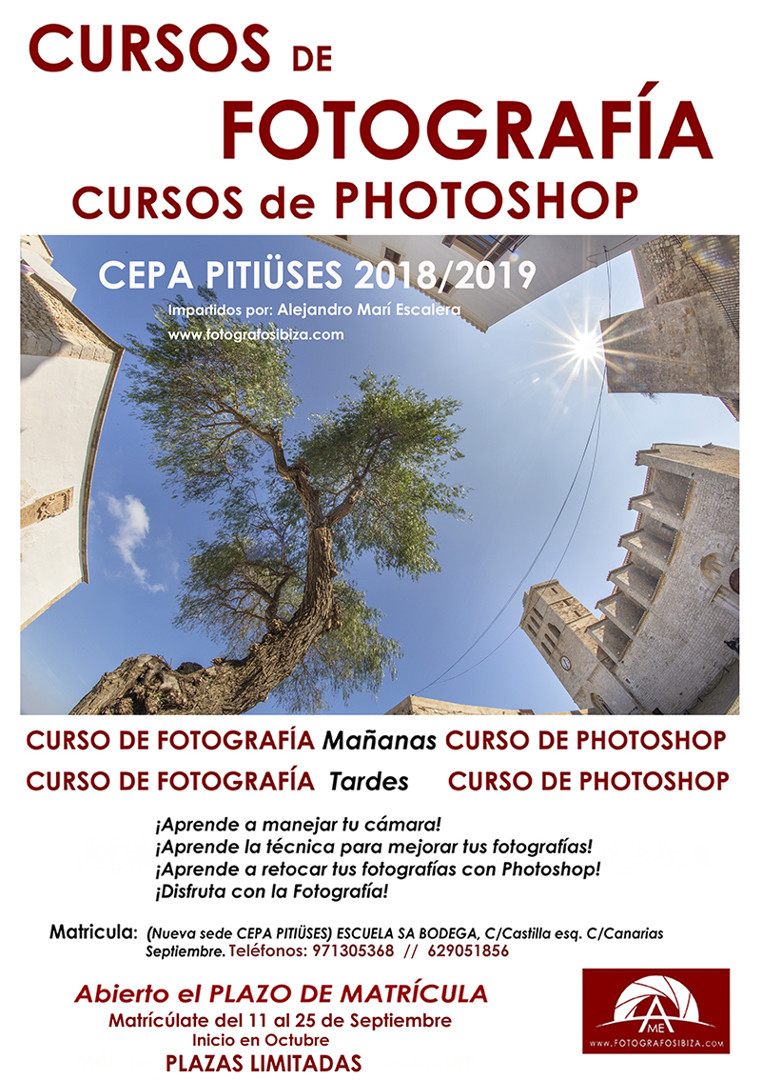 Curso taller de fotografía en ibiza 2018 2019