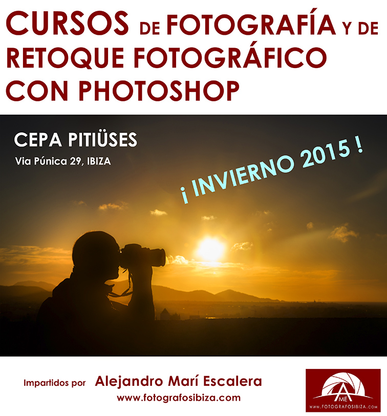 Cursos de photoshop y fotografia en Ibiza Santa Eulalia sant jordi sant antoni