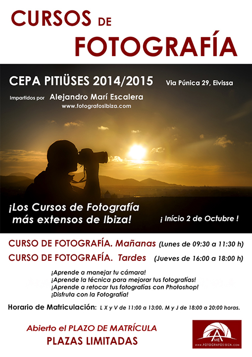 Talleres y Cursos de fotografia en ibiza y Santa Eualalia en el cepa pitiuses