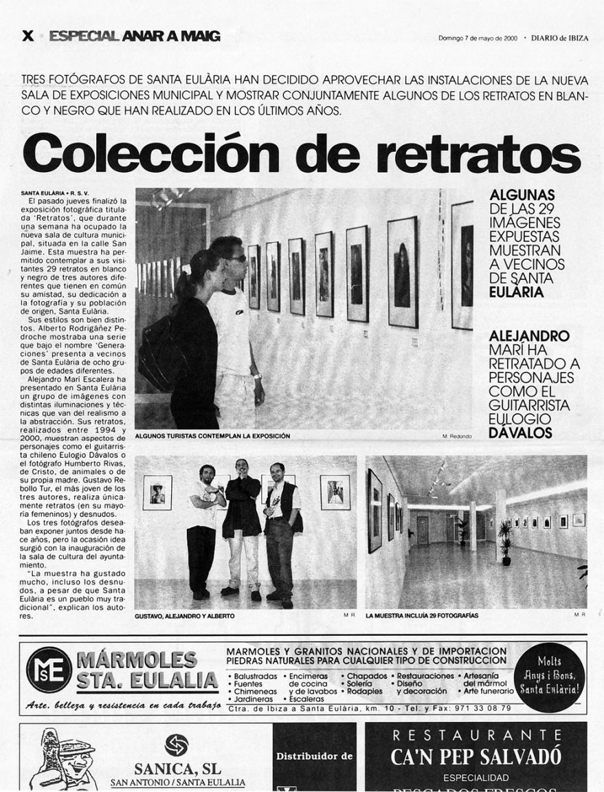 exposicion de retratos fotografo profesional alberto rodrigañez gustavo rebollo alejandro mari escalera